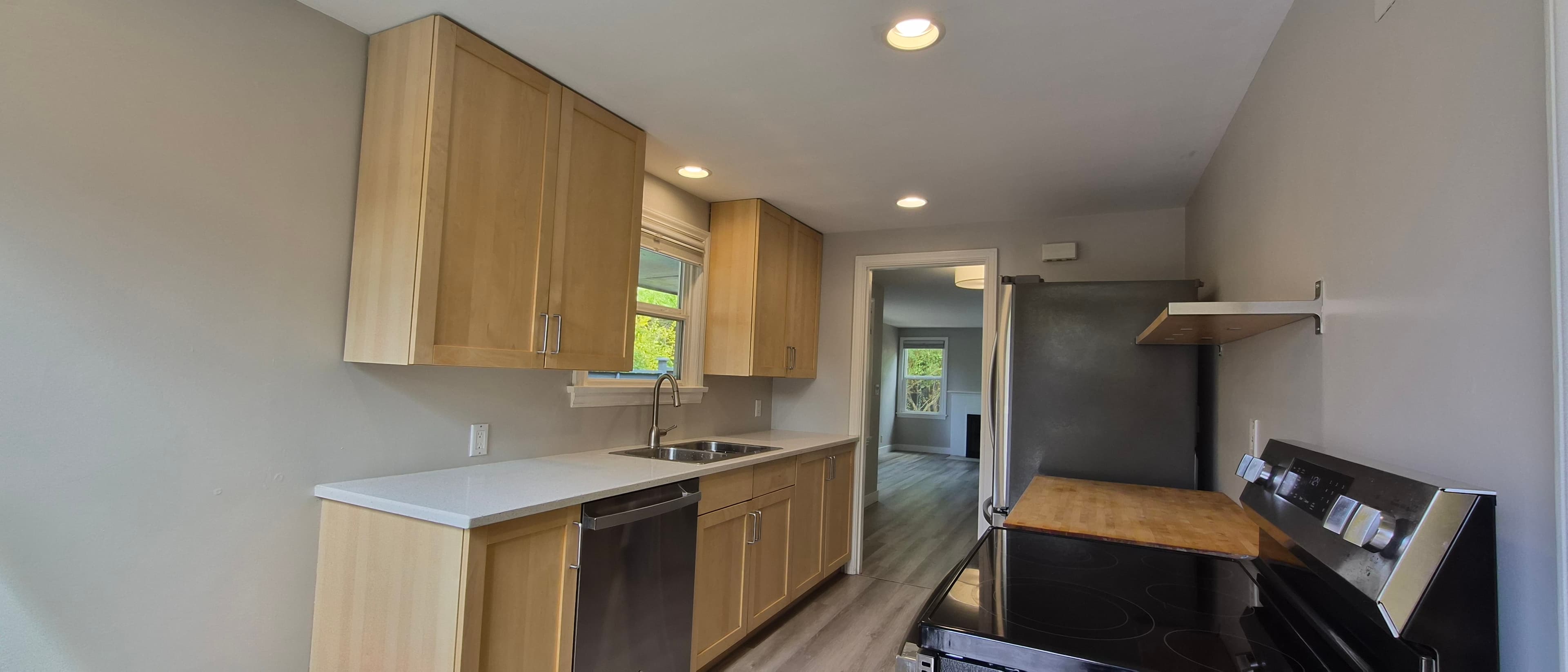 Kitchen after painting.