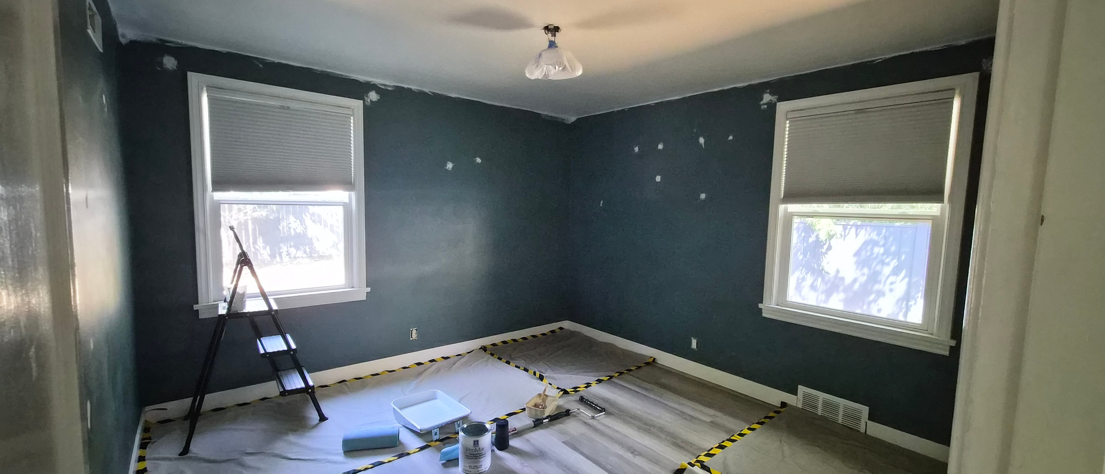 Main bedroom before painting.
